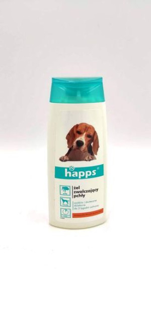 HAPPS - szampon przeciw pchłom dla psów 150ml.