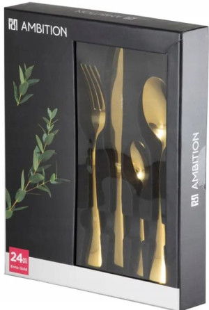 Am-s.enna Gold Kpl Sztucce 24el Giftbox