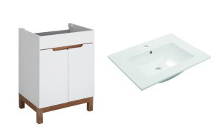 Szafka z drzwiami + umywalka ASTOR SPEK 60 cm