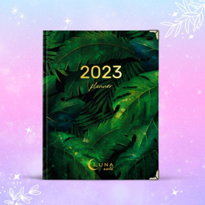 Kalendarz Planer 2023 dzienny CZARNY DŻUNGLA