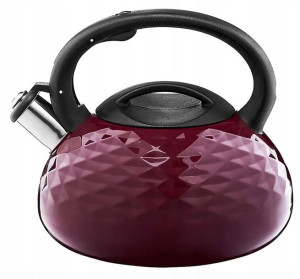 Am-golf Czajnik 2,3l(3l) Ind Bordowy Polysk