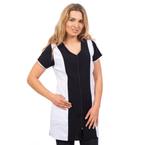 Fartuch Wyszczupla Czarny + Fryzjerski Kosmetyczny Sklep  S M L XL XXL XXXL