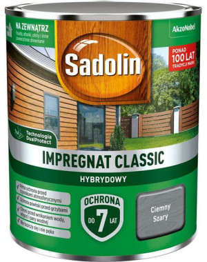 AKZO Sadolin Classic Hybrydowy Ciemny Szary 0,75L