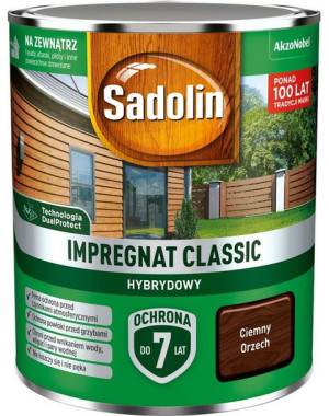 AKZO Sadolin Classic Hybrydowy Ciemny Orzech 0,75L