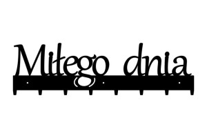 Miłego dnia 70cm Wieszak ścienny na ubrania kurtki