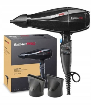 Suszarka do włosów BaByliss Pro Excess-HQ  Nowy Babyliss czarny biały 2 3 j
