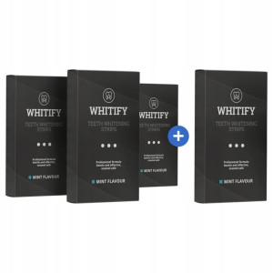 4x Paski wybielające zęby WHITIFY BIAŁY UŚMIECH