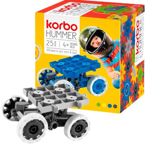 Ruchome klocki konstrukcyjne Korbo Hummer 25 el, szary