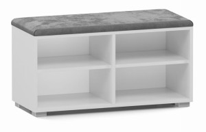 Szafka Na Buty Siedzisko Schowek Opal 4p Biel Mat