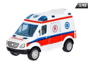 Auto Model 1:50, Mercedes-Benz Sprinter Mini, POGOTOWIE, biały