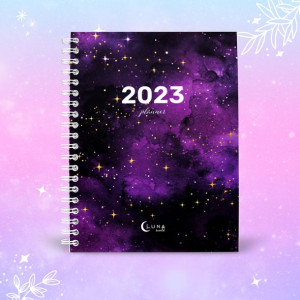 Kalendarz Planner dzienny spirala 2023 GALAXY