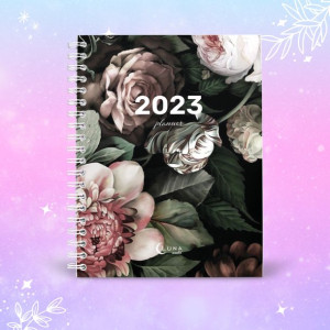 Kalendarz Planner dzienny spirala 2023 KWIATY