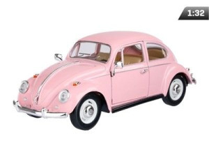 Auto Model 1:32, 1967 VW Classical Beetle, różowy