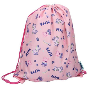 Peppa Pig - Worek na buty, gimnastykę (44 x 37 cm)