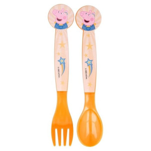 Peppa Pig - Zestaw sztućców (Łyżka i widelec)