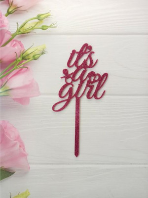 Topper na baby shower IT'S A GIRL