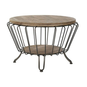 Emaga Stolik DKD Home Decor Metal Sosna (78 x 78 x 51 cm)