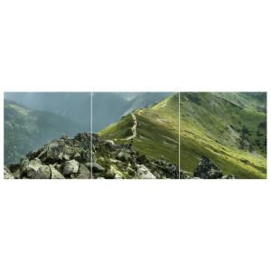 Główna grań Tatr pod stopami   - obraz drukowany  150x50cm