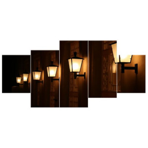 Lampy ścienne   - obraz drukowany  150x70cm