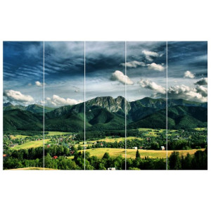 Słoneczny dzień w dolinie   - obraz drukowany  100x63cm