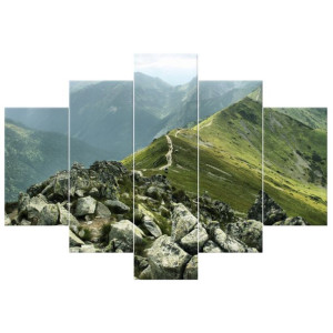 Główna grań Tatr pod stopami   - obraz drukowany  150x105cm