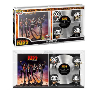 Zestaw 4 figurek KISS POP! Albums - Destroyer GITD