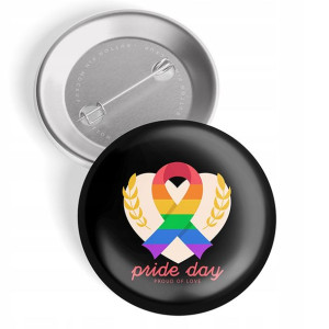PRZYPINKA 44 mm PARADA Równości LGBT PRIDE WZORY