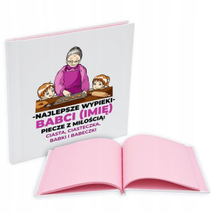 ALBUM KSIĄŻKA na PRZEPISY Prezent na DZIEŃ BABCI