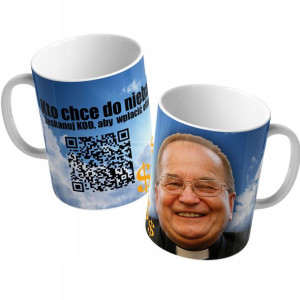 KUBEK Śmieszny gadżet Prezent Kod QR RYDZYK 04
