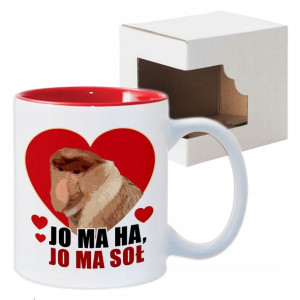 Kubek Śmieszny PREZENT NA WALENTYNKI Wzory Nosacz
