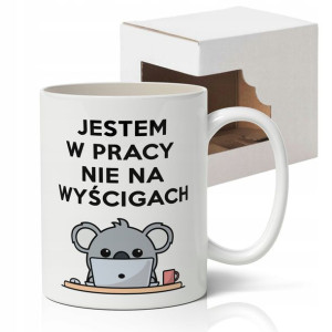 BIAŁY KUBEK DO PRACY 29 prezent korpo +gratis