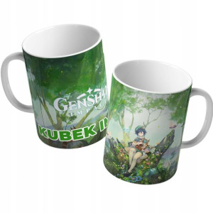 KUBEK 330ml GENSHIN IMPACT Dużo Wzorów Twoje IMIĘ