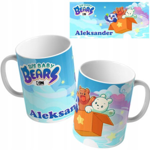 KUBEK 330ml PREZENT Baby BEARS MISIE Twoje IMIĘ