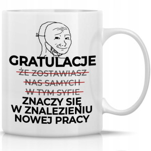 KUBEK 330ml Prezent dla KOLEGI Z PRACY IMIĘ Wzory