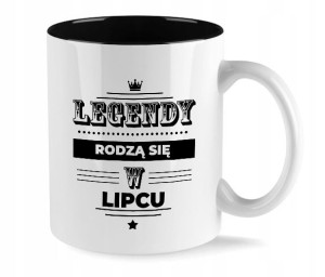Kubek Czarne Wnętrze Legendy Rodzą Się W Lipcu