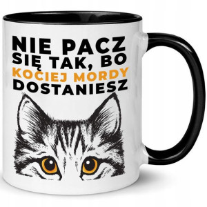 KUBEK CZARNY Na Prezent do PRACY SZKOŁY Wzory