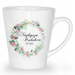 Kubek Latte Prezent Dla Prababci Twoje Imię Wzory