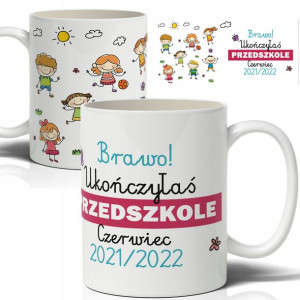Kubek Na Ukończenie Przedszkola Dla Dzieci - Imię