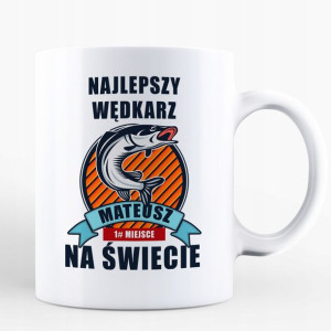 Kubek Najlepszy Wędkarz 01, Imie Prezent Wędkarz
