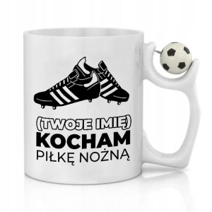 KUBEK PIŁKA w uchwycie PREZENT PIŁKARZA dla FANA