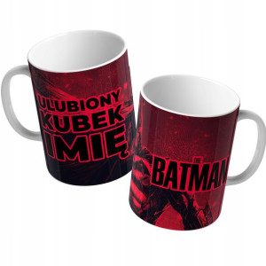 KUBEK Prezent dla FANA BATMAN Dużo Wzorów Imię