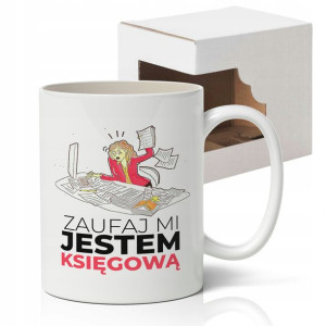 KUBEK PREZENT dla KSIĘGOWEJ Własne IMIĘ MiX Wzory