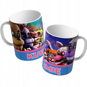 KUBEK Prezent FIVE NIGHTS AT FREDDY IMIĘ Wzory