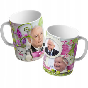KUBEK PREZESA PIS Kaczyński Prezent Wzory +GRATIS