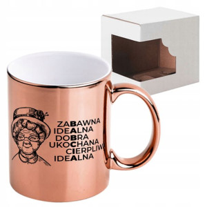 KUBEK ROSE Dzień BABCI PREZENT dla BABCI Wzory