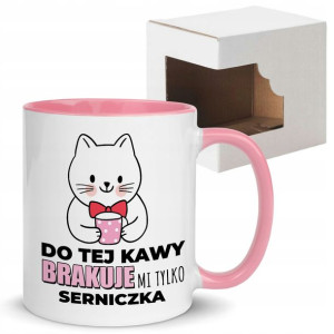 Kubek Różowy Śmieszne Słodkie Wzory Prezent Wzory