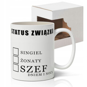KUBEK Śmieszny Gadżet PREZENT DLA SZEFA wzór 03