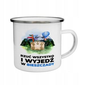 KUBEK STALOWY Prezent Twoje IMIĘ Góry WZYWAJĄ MiX