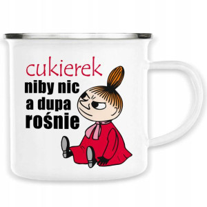 KUBEK STALOWY Śmieszny Prezent Dużo WZORÓW MAŁA MI