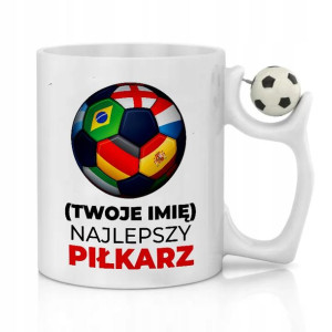 KUBEK Uchwyt Piłka PREZENT dla Fana PIŁKI NOŻNEJ